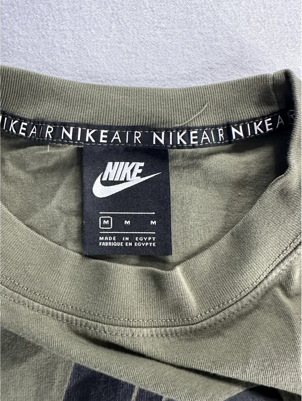 Nike Short Sleeve Cropped Shirt Women's, Size S Dark Olive